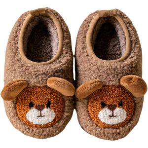 Ihkhu-Pantoufles D'hiver Chaudes Et Moelleuses Pour Enfant Garçon Et Fille - Doublure Confortable - Antidérapantes - Neuf
