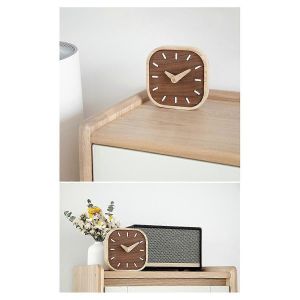 Horloge de bureau silencieuse,horloge de chevet,mini horloge - Neuf