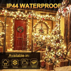 TIANYI-Guirlande Lumineuse Exterieure 50M 500 LED Guirlande Lumineuse Sapin de Noel Lumiere Sapin Led Electrique Deco Noel - Neuf