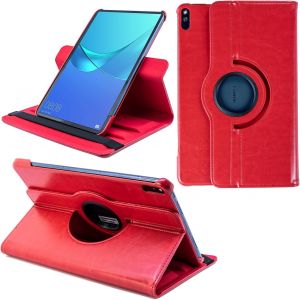 KAL-&reg; 2.0 Etui Pour Huawei Matepad Pro (10.8") Coque De Protection Rotation 360&deg; Smart Housse Cover Case Stand Auto R&eacute;veil/Sommeil | Rouge - Neuf
