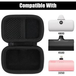 Housse Protection Compatible Avec Iwalk/Veger/4800/4500/3350mah 5000mah Mini Batterie Externe Chargeur Power Bank(Noir,Housse Only) - Neuf