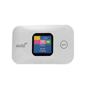 Portable 4G WiFi Routeur MiFi 150Mbps Voiture Mobile WiFi Sans Fil Hotspot &Eacute;cran Couleur avec Carte Sim Sl - Neuf