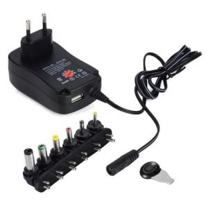 Adaptateur secteur universel - Non spécifié - 30W - 3-12V AC/DC - USB 5V 2.1A - Intérieur - Neuf