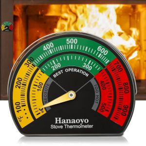 KAL-Thermomètre Magnétique Pour Poêle À Bois, Poêle À Bois, Poêle À Gaz, Poêle À Granulés - Neuf