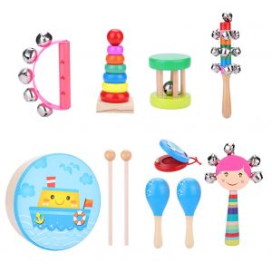 Ensemble de 9 instruments de musique educatifs pour enfants, cadeau ideal - Neuf