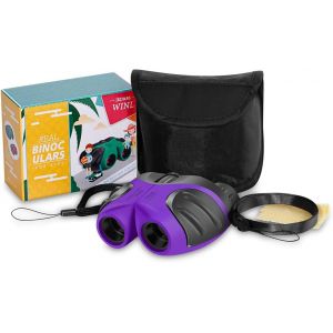 KALANKA-Jumelles Compactes Et Compactes pour Enfants,Cadeau D'observation des Oiseaux pour Les Filles De 4-10 Ans(Violet) - Neuf