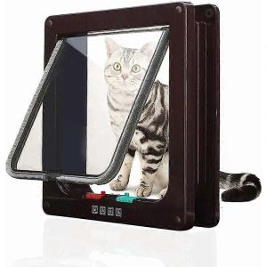 Chatière Chatière Avec Couvercle De Découpe Tunnel Chatière Pour Chien Chatière Pour Chat Avec Serrure Petites Chatières Pour Chat Pour Animaux De Compagnie Cat Mate Verrouillable Facile À Installer ( - Neuf