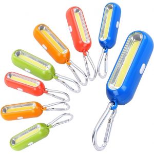 Jgd-Lot De 8 Clignotants De S&eacute;curit&eacute; Led Pour Enfants - Avec 3 Modes De Lumi&egrave;re Permanente Et Clignotante - Avec Mousqueton - Lumi&egrave;re De S&eacute;curit&eacute; Pour Sac &Agrave; Dos, Jogging, Randonn&eacute;e - Neuf