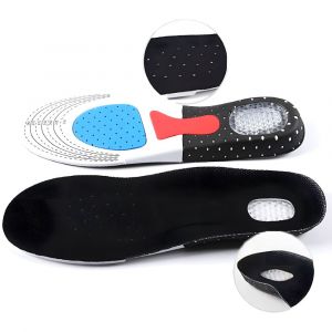 Paire De Semelles De Massage Unisexes En Gel De Silicone Souple Et Nid D'abeille (Tailles 35-40) Pour Chaussures De Sport, Course &Agrave; Pied, Athl&eacute;tique, Soutien De La Vo&ucirc;te Plantaire - Neuf