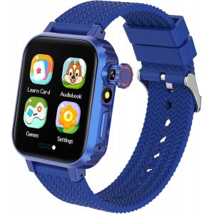 JGD-Montre Connect&eacute;e Enfant 32 Jeux, Montre Intelligente Enfant 1.69"" HD Cam&eacute;ra Musique Vid&eacute;o Podom&egrave;tre Livre Audio R&eacute;veil, Smartwatch Garcon Fille Cadeau pour 4-12 Ans - Neuf