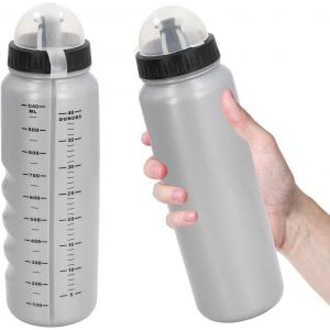 Kal-Bidon Vélo, Bouteille D'eau De Vélo 1l, Type Buse En Plastique De Qualité Alimentaire, Bouteille De Cyclisme Et De Sport Avec Housse Anti Poussière Gourde Sport - Neuf