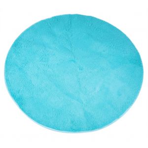 Tapis De Jeu Pour Enfants De 140 Cm, Tapis En Peluche Doux Et Confortable Pour Bebe (Bleu) - Neuf