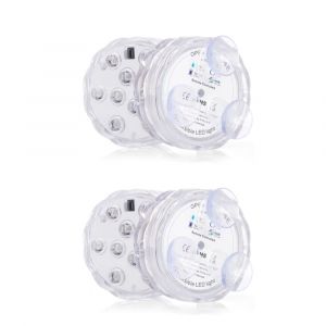 Lot De 4 Lampes Led Pour Jacuzzi, Piscine Et Baignoire. Étanches, Avec Bougie À Eau. - Neuf