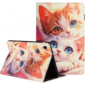 Kal-Coque Pour Samsung Galaxy Tab A9+/ A9 Plus 11 Pouces 2023 Housse &Eacute;tui De Protection Avec Veille/R&eacute;veil Automatique Coque Tablette Samsung Galaxy Tab A9+ Plus Sm-X210/X216/X218, Deux Chats - Neuf