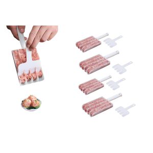 Ensemble De 4 Pi&egrave;ces Pour Faire Des Boulettes De Viande (4 En 1) Avec Cuill&egrave;re Et Spatule Pour La Cuisine Maison - Neuf