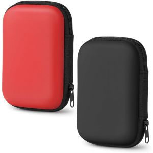Sansh-Etupour Cartes Uno,2pcs Étui De Transport Rigide,Etui Pour Cartes À Jouer Pratique Pour Voyager,Protège Les Cartes De L'humidité Et De La Poussière,Pour 10cm X 7cm Carte(Noir/Rouge) - Neuf