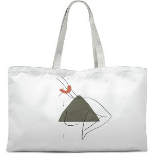 SJZG-Sac Fourre-Tout &iquest;mprim&eacute;, Sac D'&Eacute;picerie, Sac &Agrave; Provisions, Pliable, Sac En Toile Avec Longue Poign&eacute;es, Taille: 47X42 Cm - Neuf