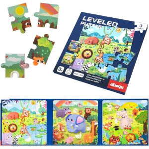 KAL-Puzzles Magn&eacute;tiques Pour Enfants De 3 &Agrave; 5 Ans, Pour Enfants &Acirc;g&eacute;s De 2 &Agrave; 4 Ans, Jouet D'Activit&eacute;s De Ferme/Voiture/Animaux, Aimant D'Apprentissage, Cadeau Pour Voyage En Voiture - Neuf