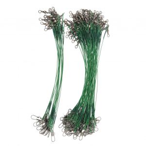 100 PièCes Leader De PêChe Pivote Snap Anti Corroison Fil D'acier Dur Leader Pour Eau SaléE 15 Cm/5,9 Pouces - Neuf