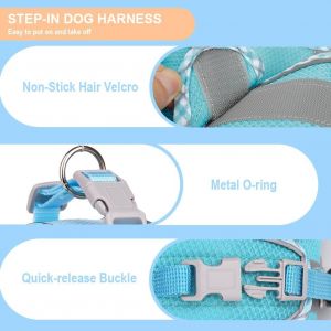 Harnais Pour Chiens De Petite Taille Et De Taille Moyenne, Harnais Et Laisse Pour Chiots, Harnais En Maille R&eacute;fl&eacute;chissante Et Respirante, Gilet Doux Et Rembourr&eacute; Pour Chiens - Neuf