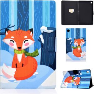 Étui Coque Pour Samsung Galaxy Tab A8 10,5 Pouces 2022 2021 Sm-X200/ X205/ X207 Housse Étui De Protection Avec Veille/Réveil Automatique Pour Samsung Galaxy Tab A8 2022/2021, Renard Rouge - Neuf