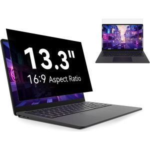 13.3 Pouces Filtre de Confidentialit&eacute; pour &eacute;cran Ordinateur Portable, Compatible avec HP/Dell/Acer/Lenovo/Thinkpad/Samsung/ASUS/Sony,Aspect 16:9 Amovible Anti-Espion,Lumi&egrave;re Bleu Premium Filtre Ecran - Neuf