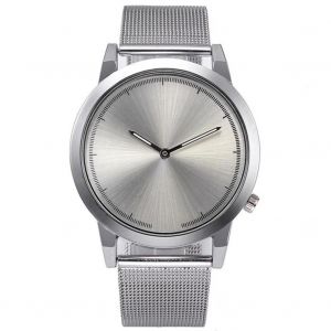 Casual Simple Femmes Hommes Mouvement À Quartz Analogique Cadran Rond Montre Montre-Bracelet (Blanc) - Neuf