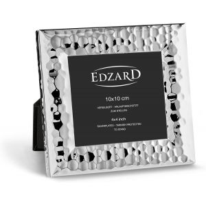 CMWX-Cadre Photo Gubbio, classieux argent&eacute;, r&eacute;sistant au ternissement, pour Photo 10 x 10 cm - Neuf