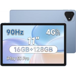 CHECARZHN--NO1-Iplay60 Pro Tablette Android 14 - Tablette 11'' Fhd 1920X1200 90Hz - Mtk G99 Octo-Core - 16Go + 128Go/1,5To, Wifi + 5G Lte Dual Sim, 4 Haut-Parleurs, 7000Mah, Widevine L1, Gps, Bleu - Neuf