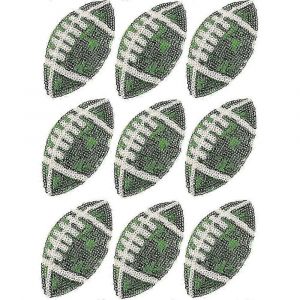 Paquet De 9 Patchs De Football À Paillettes,Patchs De Casquette De Camionneur,Fer À Repasser Sur Les Patchs De Tissu De Rugby - Neuf