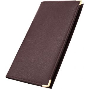 TRAHOO-- Etui Porte ch&eacute;quier Porte Carte cr&eacute;dit pi&egrave;ce d'identit&eacute; (C07 Marron fonc&eacute;) - Neuf
