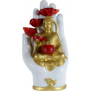 Mevronisshop-Fontaine Solaire Bouddha Batterie Rechargeable Usb, Avec Pompe &Agrave; Eau Panneau Solaire 5v Fontaine Ext&eacute;rieure/Int&eacute;rieur D&eacute;coration Zen De Maison, Salon, Jardin Bassin Statue Bouddha Led - Neuf