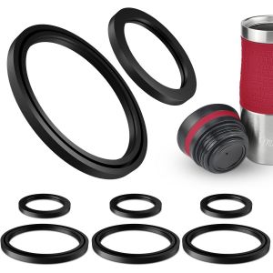 Eryi-Lot De 8 Joints D'étanchéité En Silicone Pour Tasse De Voyage Emsa Classic/Waves 0,36 L Travel Mug Grande 0,5 L Gobelet Isotherme Joint Torique De Rechange Pour Couvercle De Tasse À Café - Neuf