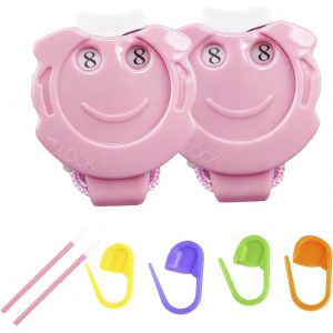 Mevronisshop-24 Pcs Compteur De Rangs Tricot : 2 Compte Rangs Tricot, 2 Fils Guide & 20 Marqueurs De Maille Crochet, Adapt&eacute; Aux Projets De Knitting & Crochet - Neuf