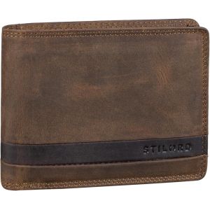 asas-Lennes' Portefeuille Homme En Cuir Véritable Porte-Monnaie Avec Compartiment Pour La Monnaie Et Blocage Rfid Nfc Porte Carte Crédit - Neuf