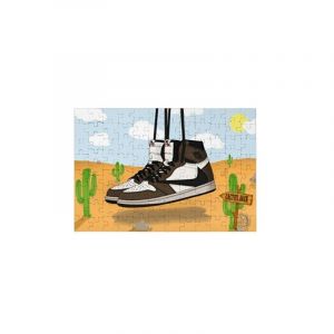 LA SNEAKERIE - PUZZLE 100 PI&Egrave;CES - MOTIF NIKE AIR JORDAN 1X TRAVIS SCOTT - Neuf