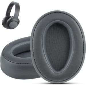 KAL-Coussinets D'Oreille Pour Sony Wh-H900N, Compatibles Avec Les Écouteurs Sony Mdr-Abn, Coussinets De Rechange En Cuir Protéiné À Mémoire De Forme Souple,(Gris) - Neuf