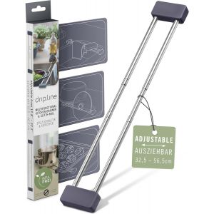 Drip.Line - Egouttoir Vaisselle Multifonctionnel Et Extensible De La Inox | Egoutoire/Égouttoir | Pratique, Résistant À La Chaleur, Peu Encombrant | Parfait Pour La Cuisine Et Le Camping - Neuf