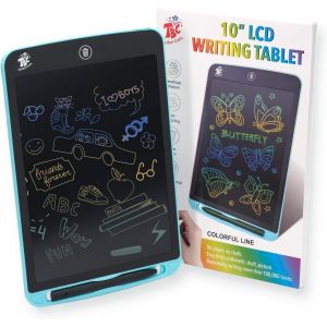 KALTD-Cadeaux De Noël Pour Les Enfants Tbc Tablette D'Écriture Lcd Coloré,Planche À Dessin De 10 Pouces Tablette Graphique Serrure À Clé Écriture Manuscrite Doodle Dessin Pad Jouets Cadeau - Neuf