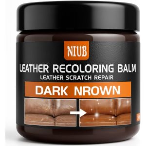 Kit R&eacute;paration Cuir Brun Fonc&eacute;, R&eacute;paration De La Couleur Du Cuir, R&eacute;paration Des Rayures, Pour Les Produits En Cuir, Canap&eacute; En Cuir, Si&egrave;ge De Voiture, Chaussures En Cuir, Sac En Cuir[Z545] - Neuf