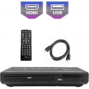 MEVRONISSHOP-Lecteur pour TV, DVD/CD/MP3/ avec Port USB, Sortie HDMI et AV (c&acirc;ble HDMI et AV Inclus), t&eacute;l&eacute;commande - Neuf