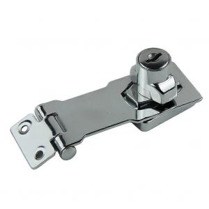 1PC Moraillon de verrouillage Heavy Duty Sécurité Hasp Agrafe Avec clés Cadenas Armoire Cabanon Serrures de porte de garage Serrure de maison - Neuf