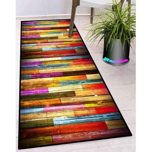 Sjzg-Tapis Cuisine Devant Evier Rouge Bleu Beige Long Lavable Antiderapant Moderne Design Traditionnel Tapis De Sol Cuisine Pour Salon Chambre Cuisine Hall D'entrée 60x160cm - Neuf