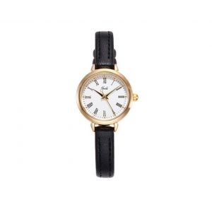Montre Femme &Eacute;tanche 21 Cm 13034 &Agrave; Cadran Romain Avec Bracelet En Cuir - Neuf