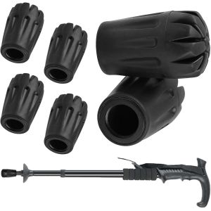 Letnerny-Lot De 6 Embouts En Caoutchouc Pour B&acirc;tons De Marche - Embouts En Caoutchouc - Embouts De B&acirc;tons De Randonn&eacute;e - Embouts De Protection Pour B&acirc;tons De Marche - Compatibles Avec La Plupart Des - Neuf