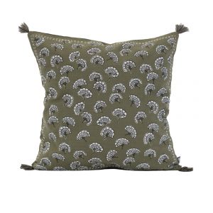 Coussin D&eacute;coratif Imprim&eacute; Motif Floral - Neuf