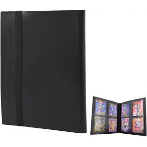 Mdy-Classeur Carte Pokemon, 160 Pochette Carte Pour Cartes À Collectionner, Livre, Album Classeur Étanche Jeu De Rangement Collection, Étanche Jeu De Farde Carte, Sangle Elastique Empêche - Neuf