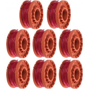 8 spools,&Oslash;1.65 mm 3 m,compatible with WORX 20V Grass Trimmers WG180 /WG163/WG175,Spool of Replacement Wire - Neuf