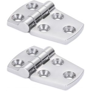 Support de mat&eacute;riel Porte Charni&egrave;re Acier &Agrave; toute &eacute;preuve Charni&egrave;re de bateau en acier Cabinet Plateforme Charni&egrave;re en acier inoxydable Marin Garage SUS316 2pcs 38 mm x 57 mm - Neuf