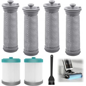 7 Pièces Filtre Hepa Aspirateur De Rechange Ensemble D'Accessoires,4 Filtre Hepa De Avant,2 Filtre Aspirateur De Arrière,Avec 1 Brosse Noire, Pour Tineco A10 A11, Tineco Pure One X[SSE7111774] - Neuf